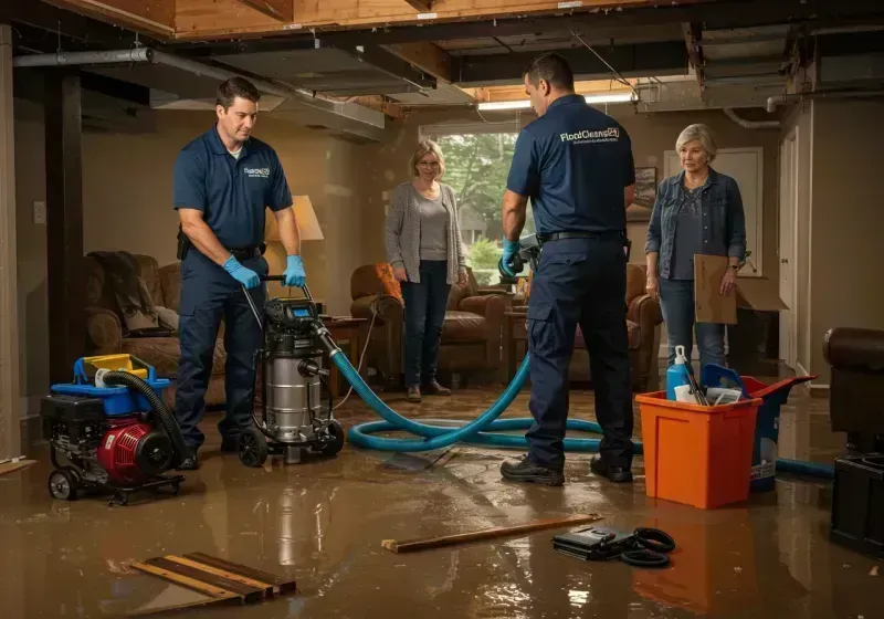 Basement Water Extraction and Removal Techniques process in Hollins, VA